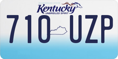 KY license plate 710UZP