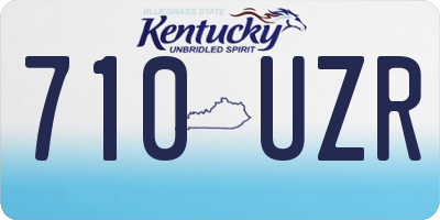 KY license plate 710UZR