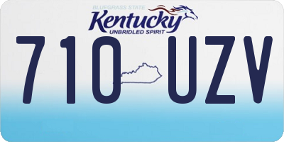 KY license plate 710UZV