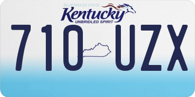 KY license plate 710UZX