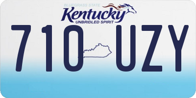KY license plate 710UZY