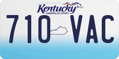 KY license plate 710VAC
