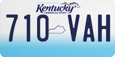 KY license plate 710VAH