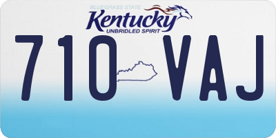 KY license plate 710VAJ