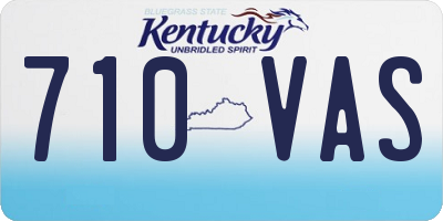 KY license plate 710VAS