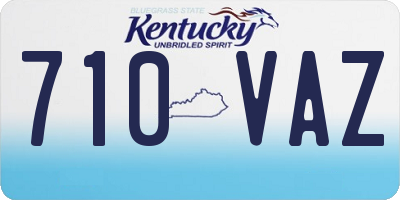 KY license plate 710VAZ