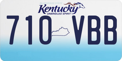 KY license plate 710VBB