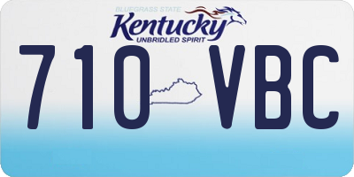 KY license plate 710VBC