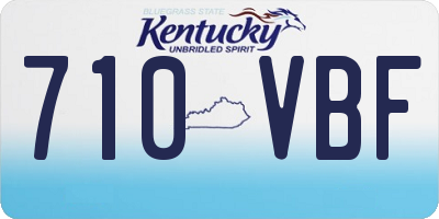 KY license plate 710VBF