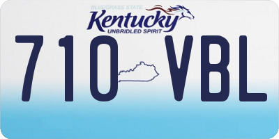 KY license plate 710VBL