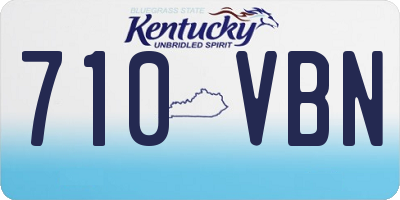 KY license plate 710VBN