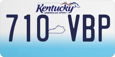 KY license plate 710VBP