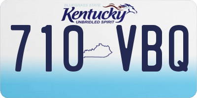 KY license plate 710VBQ