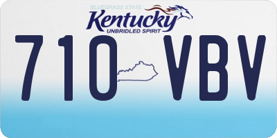 KY license plate 710VBV