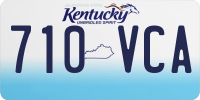 KY license plate 710VCA