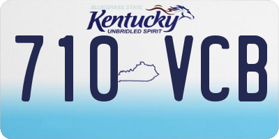 KY license plate 710VCB