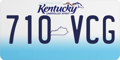 KY license plate 710VCG