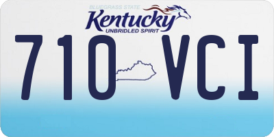 KY license plate 710VCI