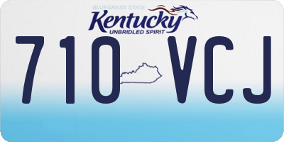 KY license plate 710VCJ