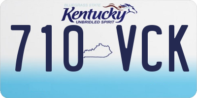 KY license plate 710VCK