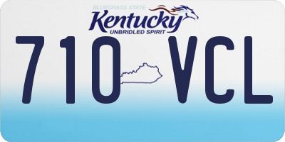 KY license plate 710VCL