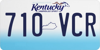 KY license plate 710VCR