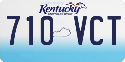 KY license plate 710VCT