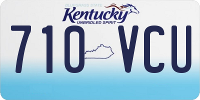 KY license plate 710VCU