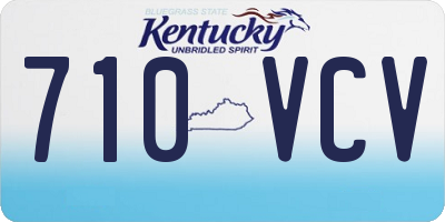 KY license plate 710VCV