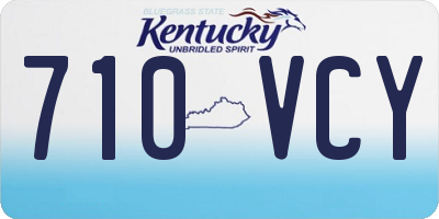 KY license plate 710VCY