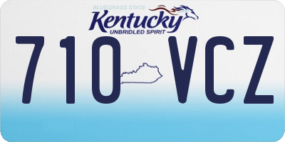 KY license plate 710VCZ