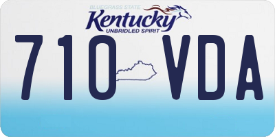 KY license plate 710VDA