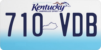 KY license plate 710VDB