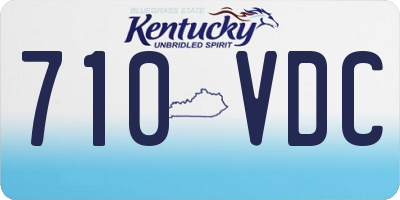 KY license plate 710VDC
