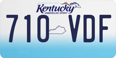 KY license plate 710VDF