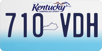 KY license plate 710VDH