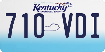 KY license plate 710VDI