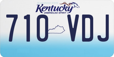 KY license plate 710VDJ