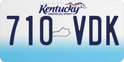 KY license plate 710VDK