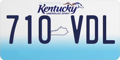 KY license plate 710VDL