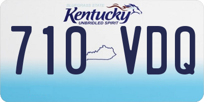KY license plate 710VDQ