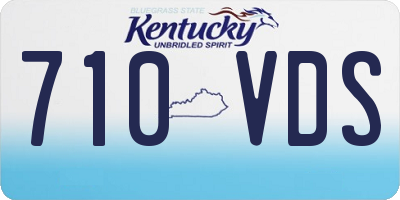 KY license plate 710VDS