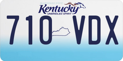 KY license plate 710VDX
