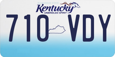 KY license plate 710VDY