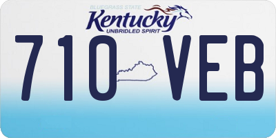 KY license plate 710VEB