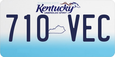 KY license plate 710VEC