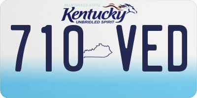 KY license plate 710VED