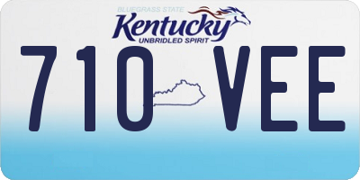 KY license plate 710VEE
