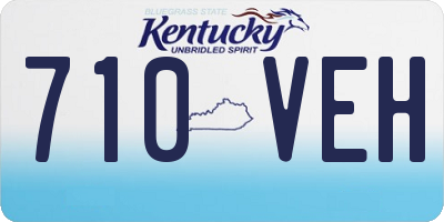 KY license plate 710VEH