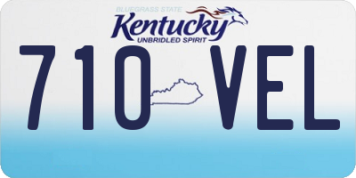 KY license plate 710VEL